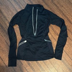 Black Lululemon half-zip